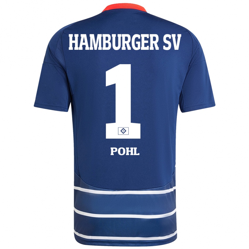 Hombre Camiseta Christina Pohl #1 Azul Oscuro 2ª Equipación 2024/25 La Camisa Perú