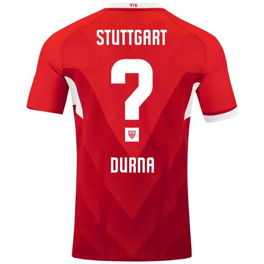 Hombre Camiseta Tuncay Durna #0 Rojo Blanco 2ª Equipación 2024/25 La Camisa Perú