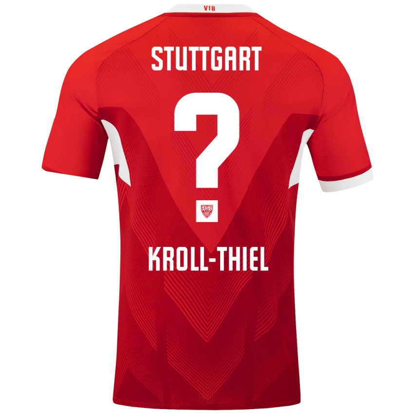 Hombre Camiseta Colin Kroll-Thiel #0 Rojo Blanco 2ª Equipación 2024/25 La Camisa Perú