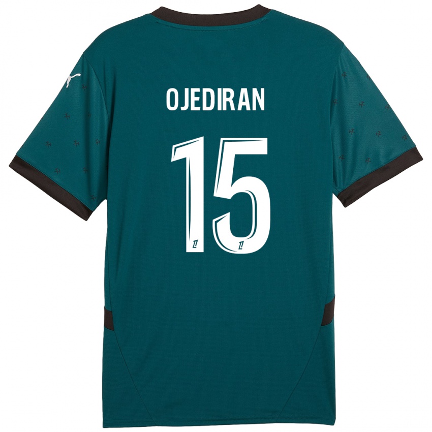 Hombre Camiseta Hamzat Ojediran #15 Verde Oscuro 2ª Equipación 2024/25 La Camisa Perú