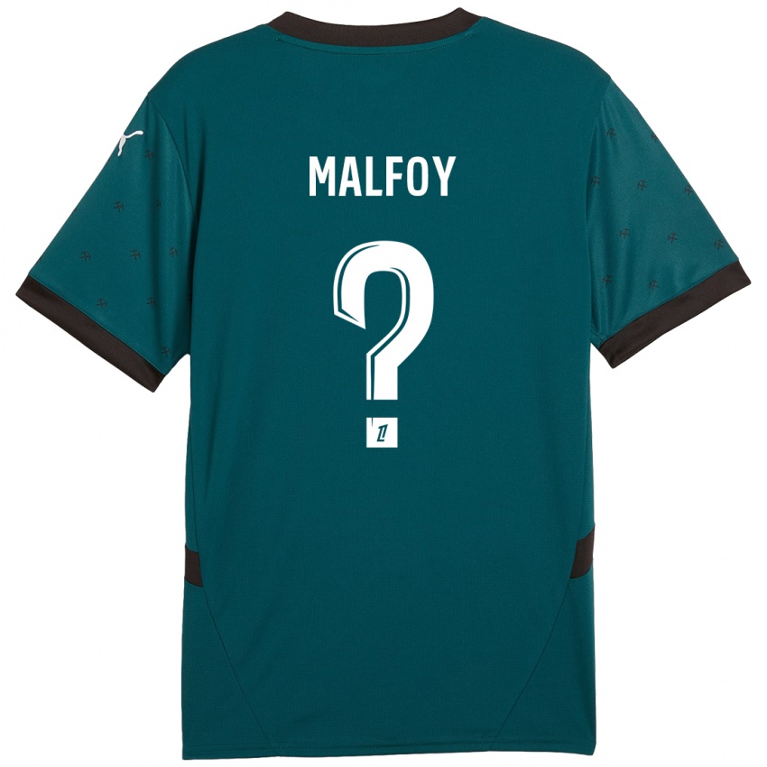 Hombre Camiseta Lucas Malfoy #0 Verde Oscuro 2ª Equipación 2024/25 La Camisa Perú