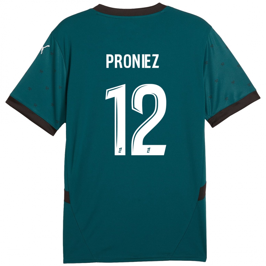 Hombre Camiseta Fany Proniez #12 Verde Oscuro 2ª Equipación 2024/25 La Camisa Perú