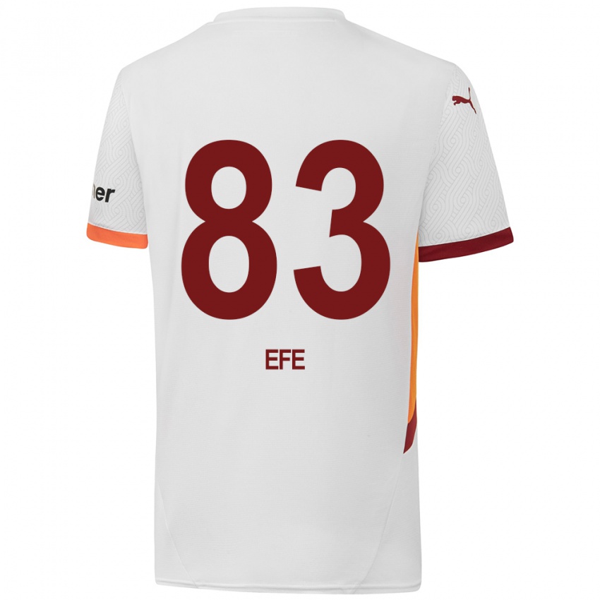 Hombre Camiseta Efe Akman #83 Blanco Amarillo Rojo 2ª Equipación 2024/25 La Camisa Perú