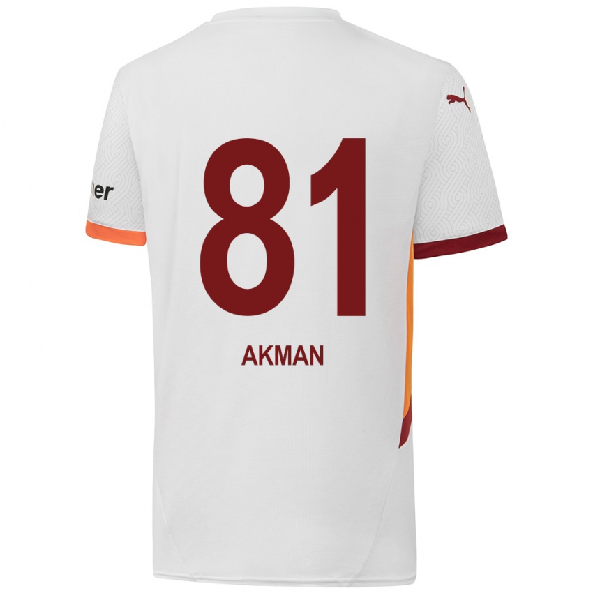 Hombre Camiseta Hamza Akman #81 Blanco Amarillo Rojo 2ª Equipación 2024/25 La Camisa Perú