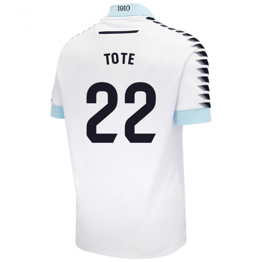 Hombre Camiseta Tote #22 Blanco Azul 2ª Equipación 2024/25 La Camisa Perú