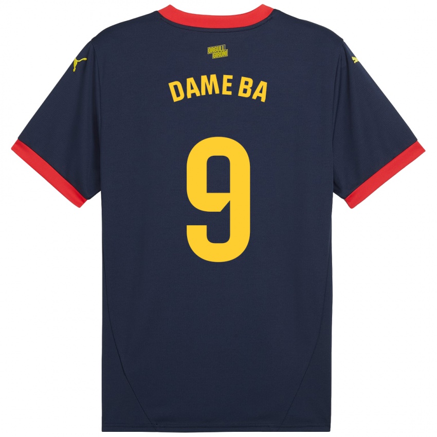 Hombre Camiseta Papa Dame Ba #9 Azul Marino Rojo 2ª Equipación 2024/25 La Camisa Perú