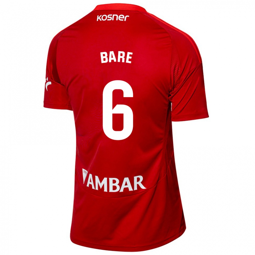 Hombre Camiseta Keidi Bare #6 Blanco Azul 2ª Equipación 2024/25 La Camisa Perú