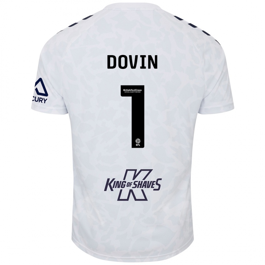 Hombre Camiseta Oliver Dovin #1 Blanco 2ª Equipación 2024/25 La Camisa Perú