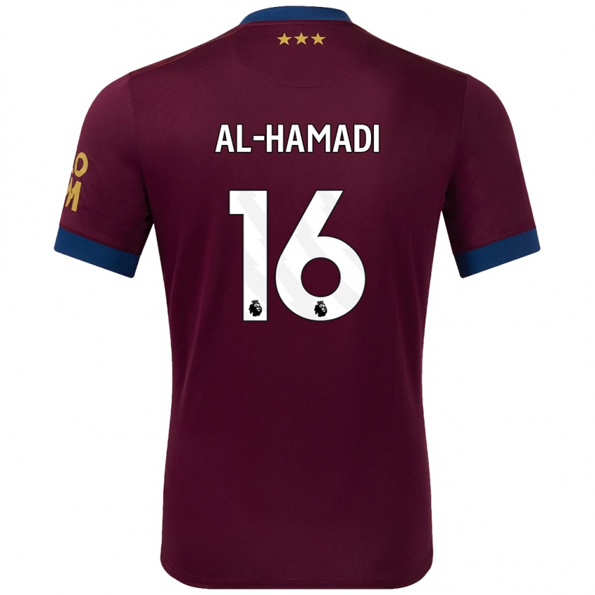 Hombre Camiseta Ali Al-Hamadi #16 Marrón 2ª Equipación 2024/25 La Camisa Perú