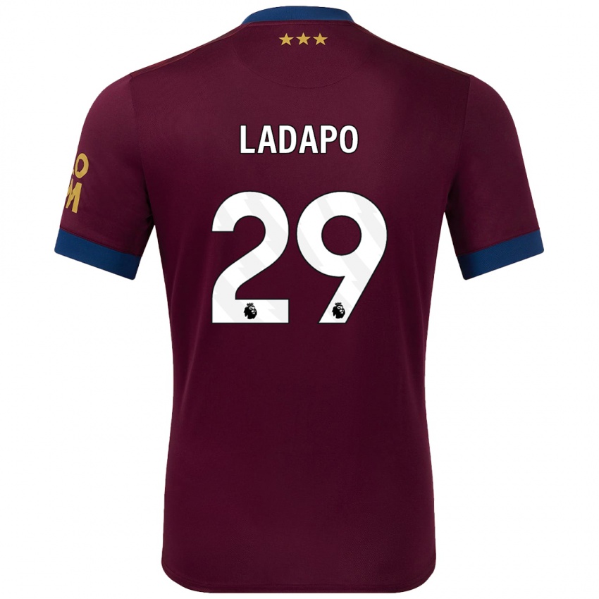 Hombre Camiseta Freddie Ladapo #29 Marrón 2ª Equipación 2024/25 La Camisa Perú