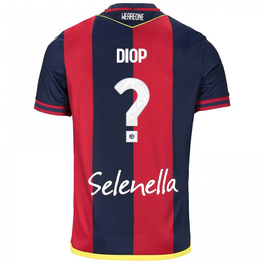 Mujer Camiseta Saer Diop #0 Rojo Azul Real 1ª Equipación 2024/25 La Camisa Perú