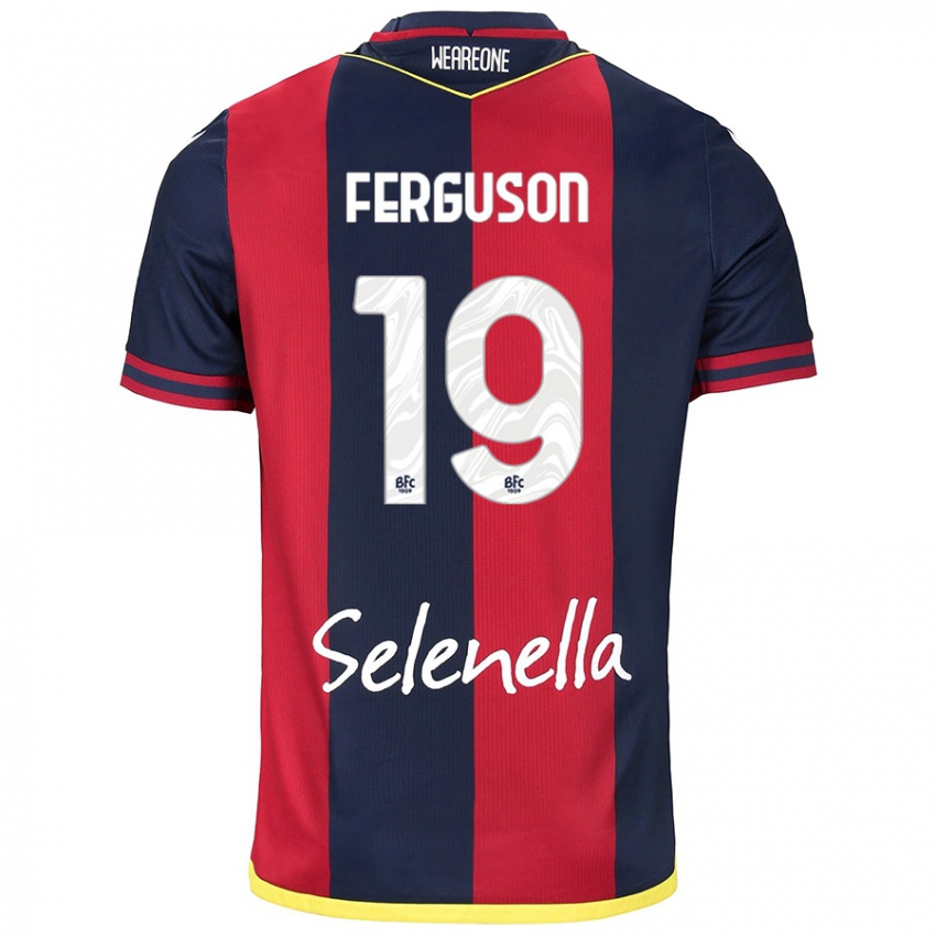 Mujer Camiseta Lewis Ferguson #19 Rojo Azul Real 1ª Equipación 2024/25 La Camisa Perú