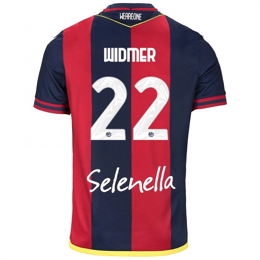 Mujer Camiseta Renato Widmer D’autilia #22 Rojo Azul Real 1ª Equipación 2024/25 La Camisa Perú