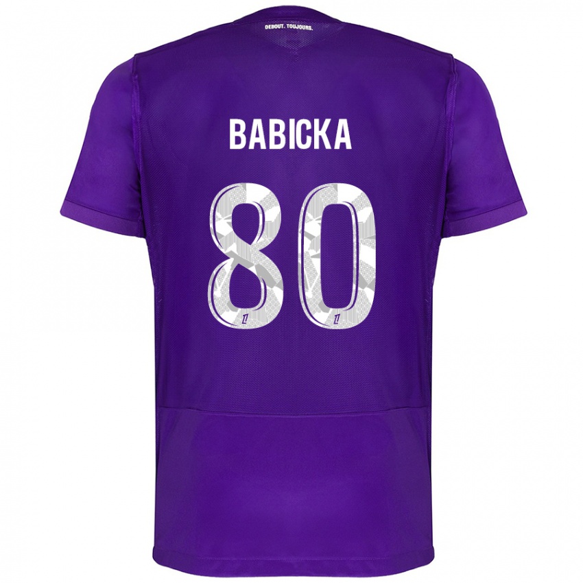 Mujer Camiseta Shavy Babicka #80 Morado Blanco 1ª Equipación 2024/25 La Camisa Perú