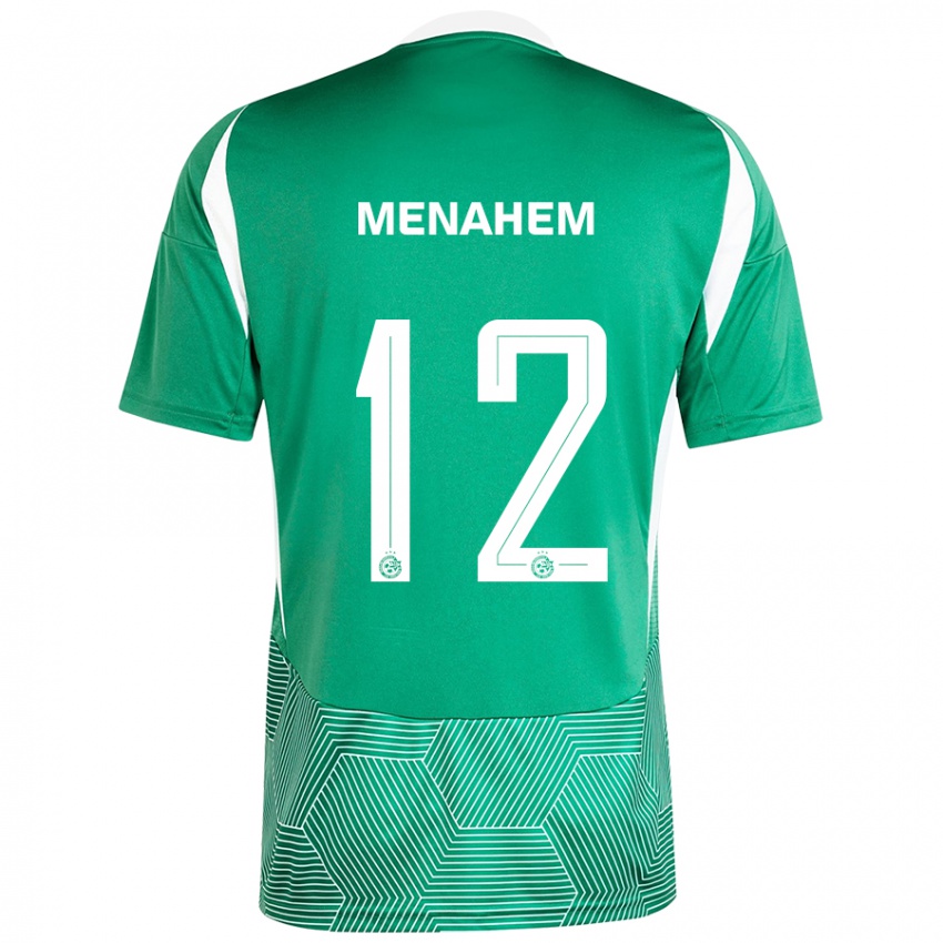 Mujer Camiseta Sun Menahem #12 Verde Blanco 1ª Equipación 2024/25 La Camisa Perú