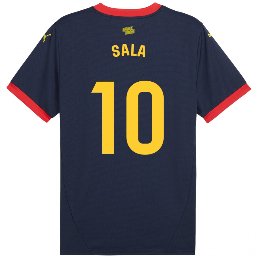 Mujer Camiseta Georgina Sala #10 Azul Marino Rojo 2ª Equipación 2024/25 La Camisa Perú