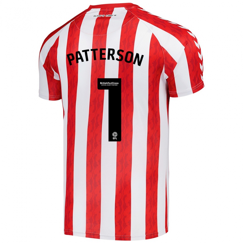 Niño Camiseta Anthony Patterson #1 Rojo Blanco 1ª Equipación 2024/25 La Camisa Perú