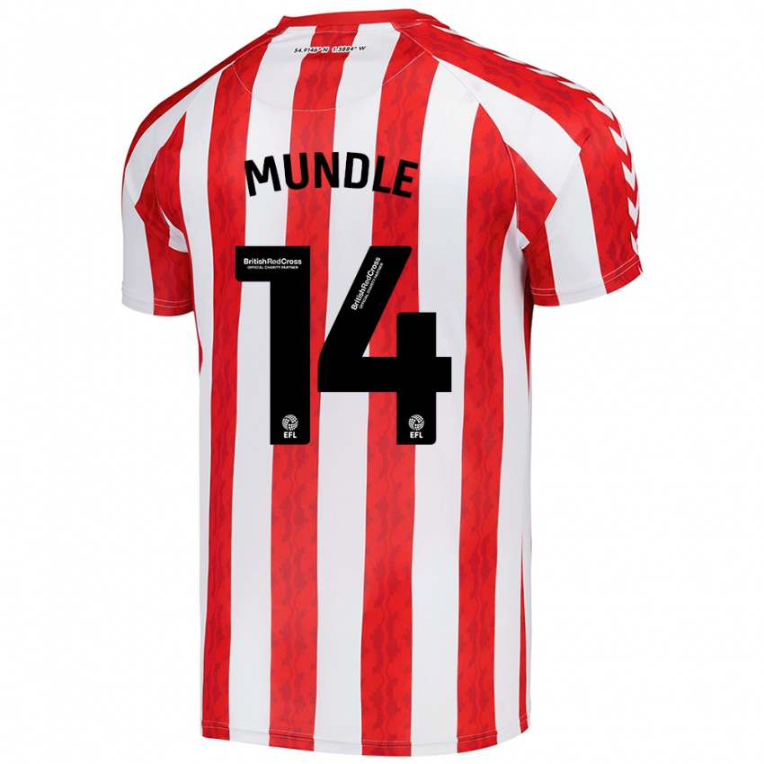 Niño Camiseta Romaine Mundle #14 Rojo Blanco 1ª Equipación 2024/25 La Camisa Perú