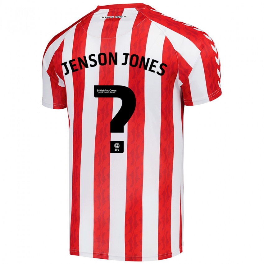 Niño Camiseta Jenson Jones #0 Rojo Blanco 1ª Equipación 2024/25 La Camisa Perú