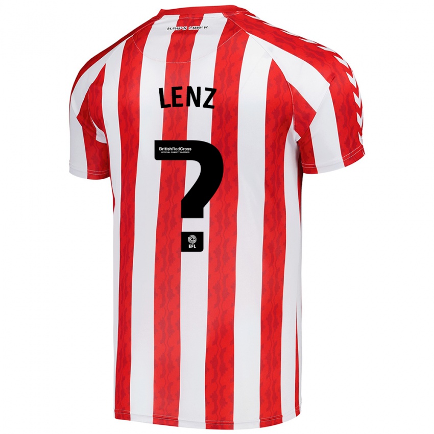 Niño Camiseta Elias Lenz #0 Rojo Blanco 1ª Equipación 2024/25 La Camisa Perú