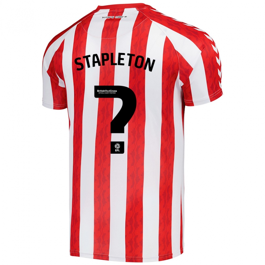 Niño Camiseta Jessie Stapleton #0 Rojo Blanco 1ª Equipación 2024/25 La Camisa Perú