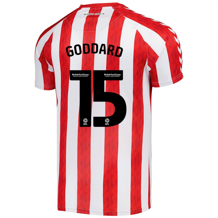 Niño Camiseta Amy Goddard #15 Rojo Blanco 1ª Equipación 2024/25 La Camisa Perú