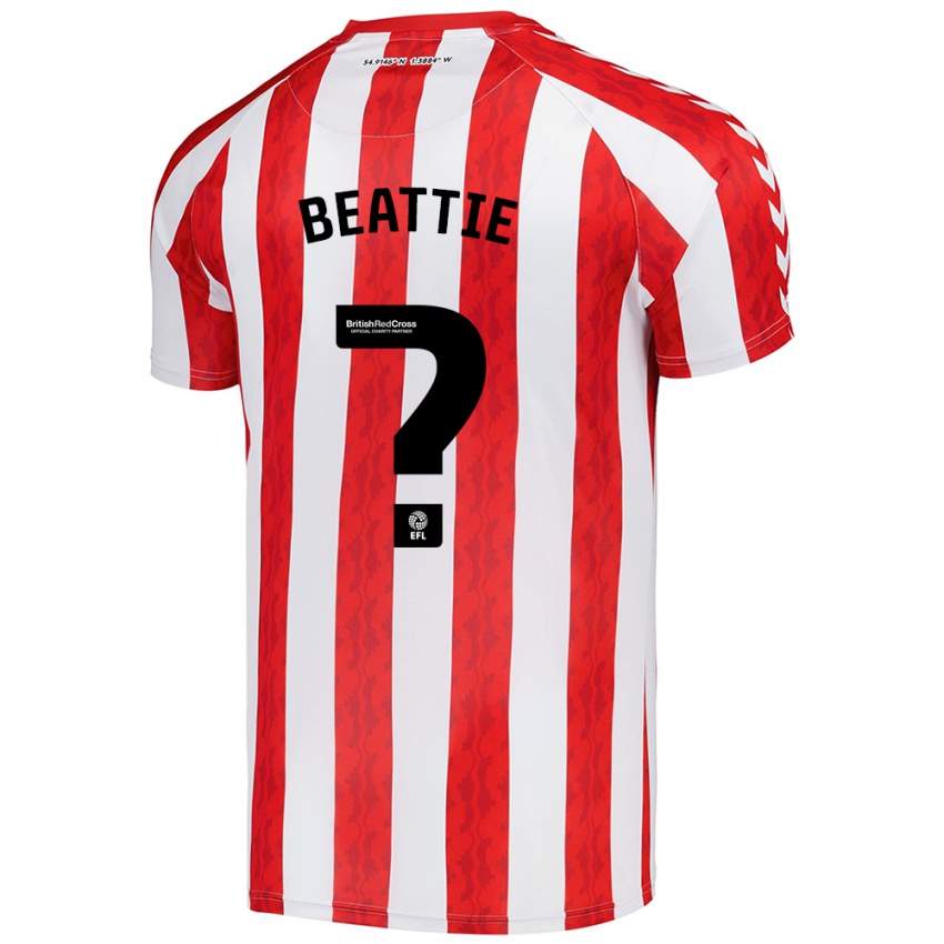 Niño Camiseta Kailem Beattie #0 Rojo Blanco 1ª Equipación 2024/25 La Camisa Perú