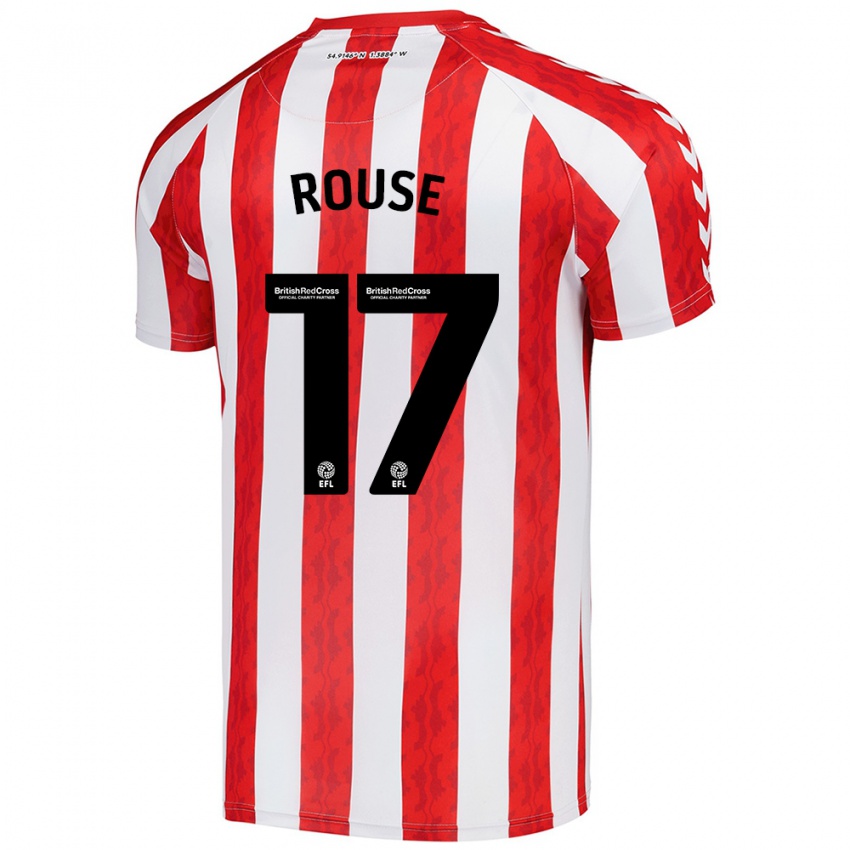 Niño Camiseta Mollie Rouse #17 Rojo Blanco 1ª Equipación 2024/25 La Camisa Perú