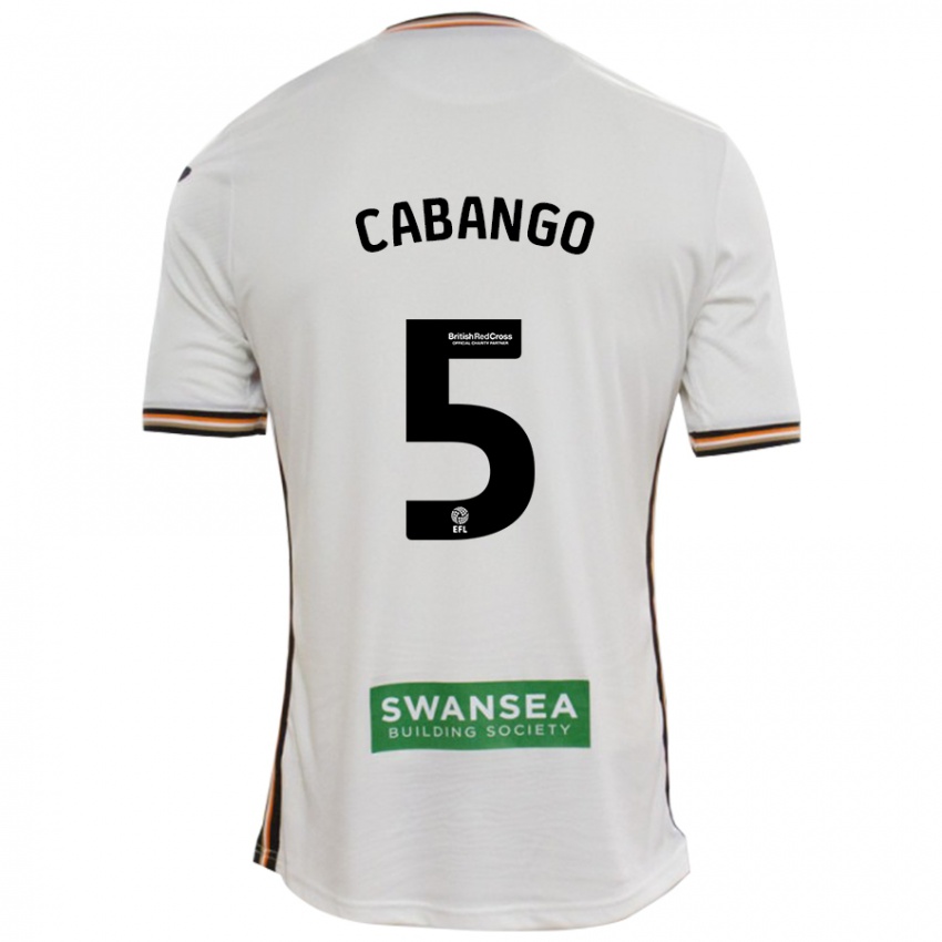 Niño Camiseta Ben Cabango #5 Blanco 1ª Equipación 2024/25 La Camisa Perú