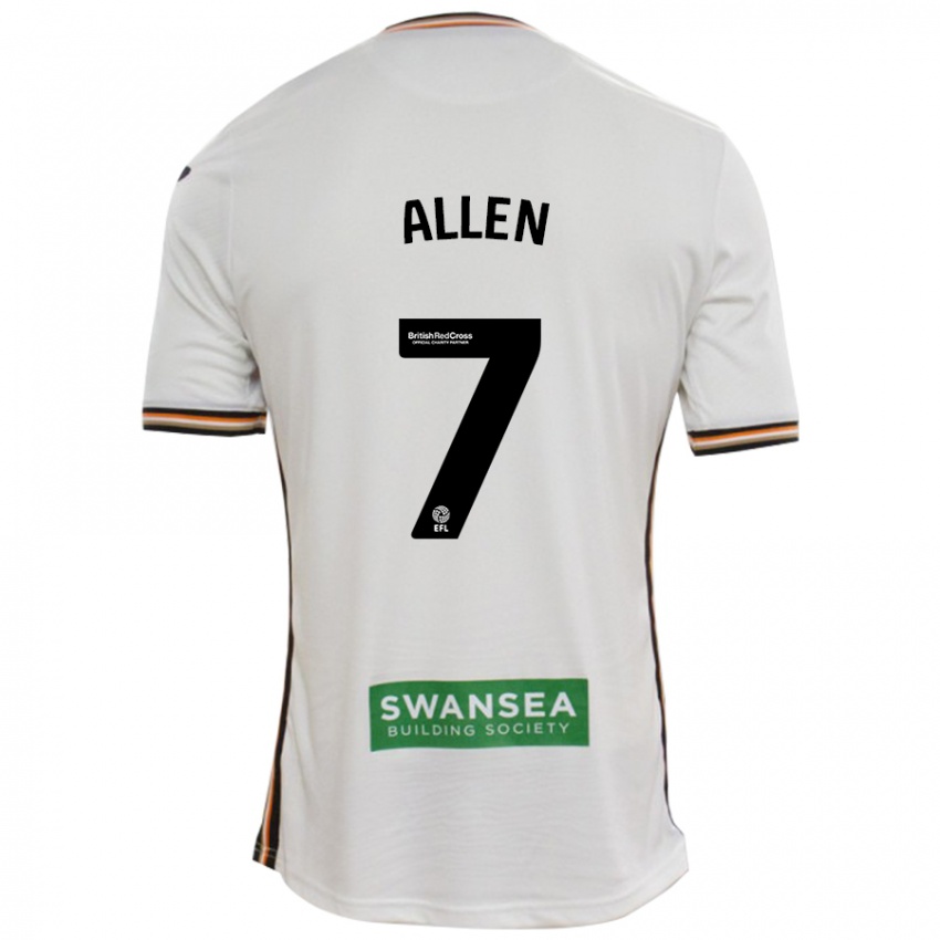 Niño Camiseta Joe Allen #7 Blanco 1ª Equipación 2024/25 La Camisa Perú