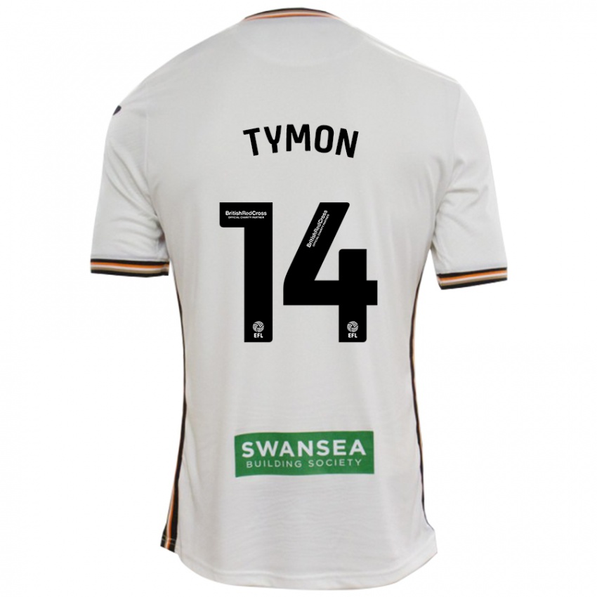 Niño Camiseta Josh Tymon #14 Blanco 1ª Equipación 2024/25 La Camisa Perú