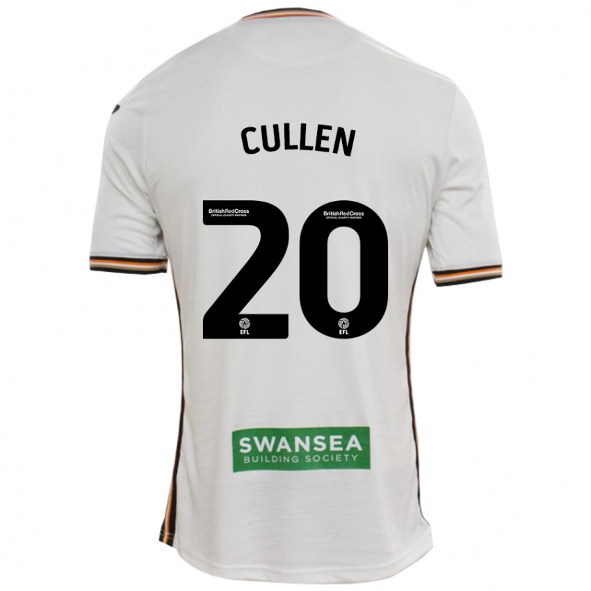 Niño Camiseta Liam Cullen #20 Blanco 1ª Equipación 2024/25 La Camisa Perú