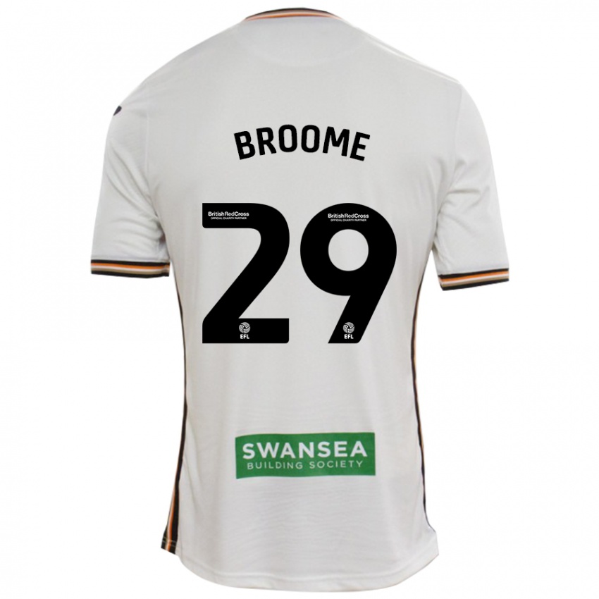 Niño Camiseta Nathan Broome #29 Blanco 1ª Equipación 2024/25 La Camisa Perú