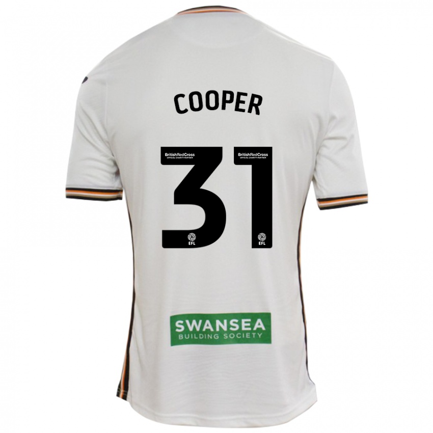 Niño Camiseta Oliver Cooper #31 Blanco 1ª Equipación 2024/25 La Camisa Perú