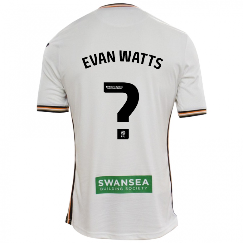 Niño Camiseta Evan Watts #0 Blanco 1ª Equipación 2024/25 La Camisa Perú