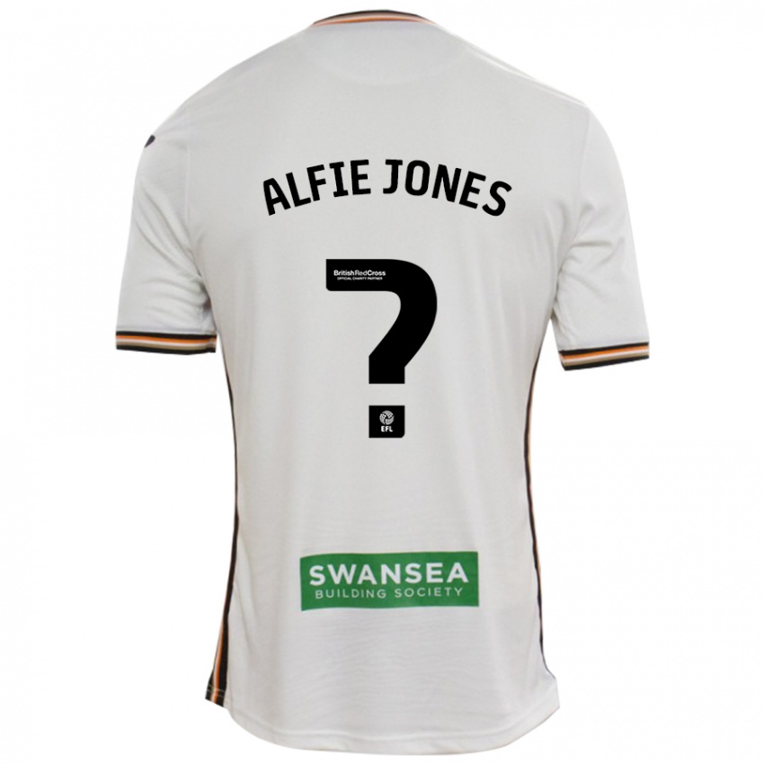 Niño Camiseta Alfie Jones #0 Blanco 1ª Equipación 2024/25 La Camisa Perú