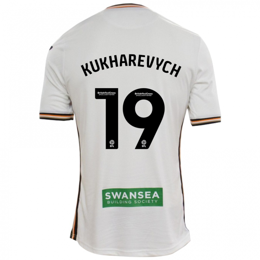 Niño Camiseta Mykola Kukharevych #19 Blanco 1ª Equipación 2024/25 La Camisa Perú