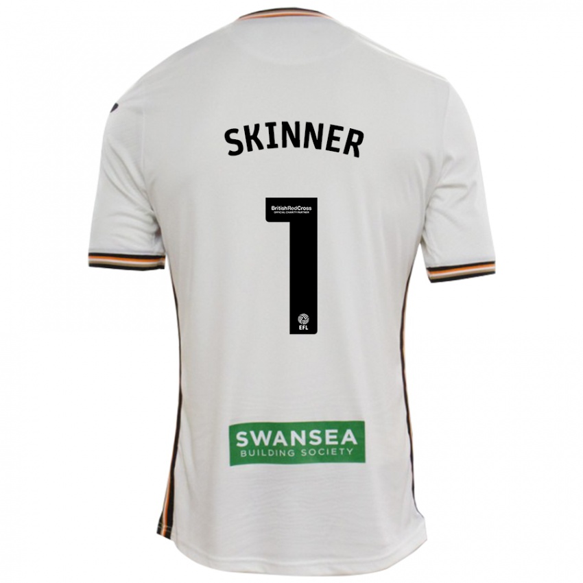 Niño Camiseta Claire Skinner #1 Blanco 1ª Equipación 2024/25 La Camisa Perú