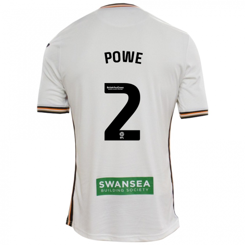 Niño Camiseta Alicia Powe #2 Blanco 1ª Equipación 2024/25 La Camisa Perú