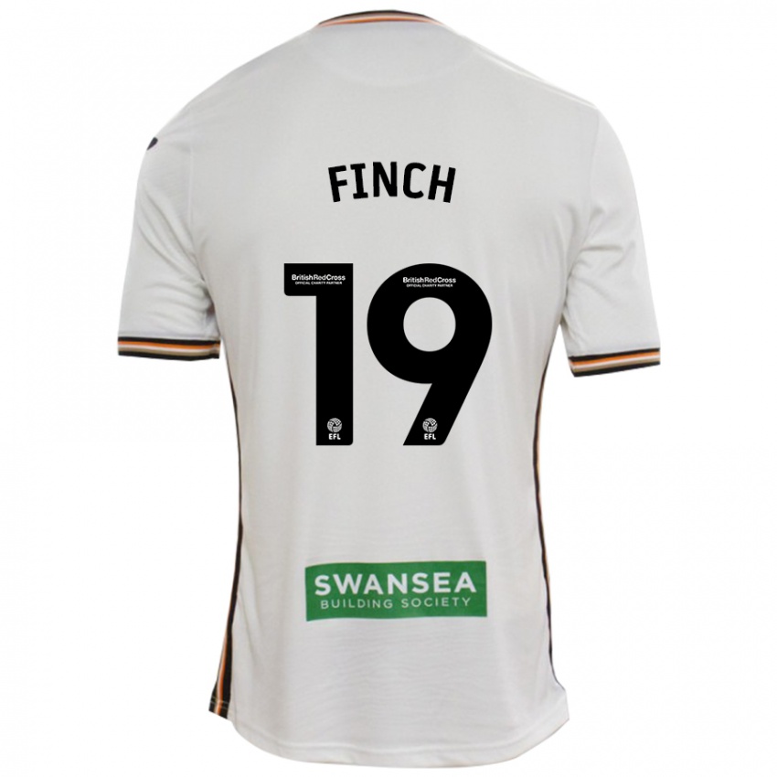 Niño Camiseta Lucy Finch #19 Blanco 1ª Equipación 2024/25 La Camisa Perú