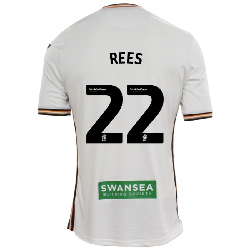 Niño Camiseta Nia Rees #22 Blanco 1ª Equipación 2024/25 La Camisa Perú