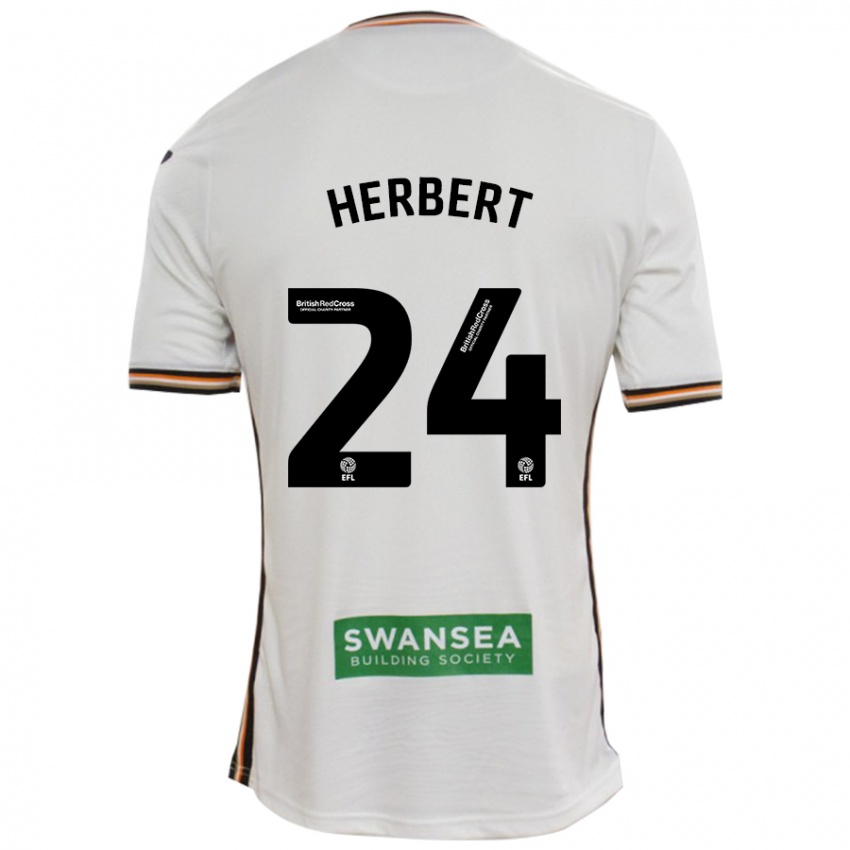 Niño Camiseta Chelsea Herbert #24 Blanco 1ª Equipación 2024/25 La Camisa Perú