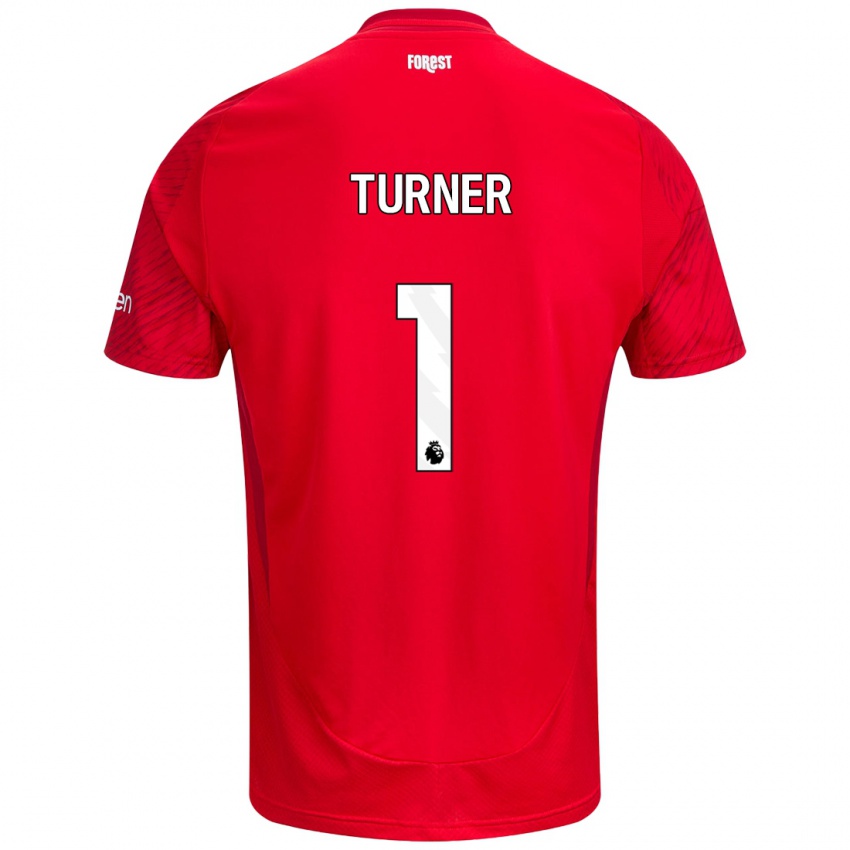 Niño Camiseta Matt Turner #1 Rojo Blanco 1ª Equipación 2024/25 La Camisa Perú