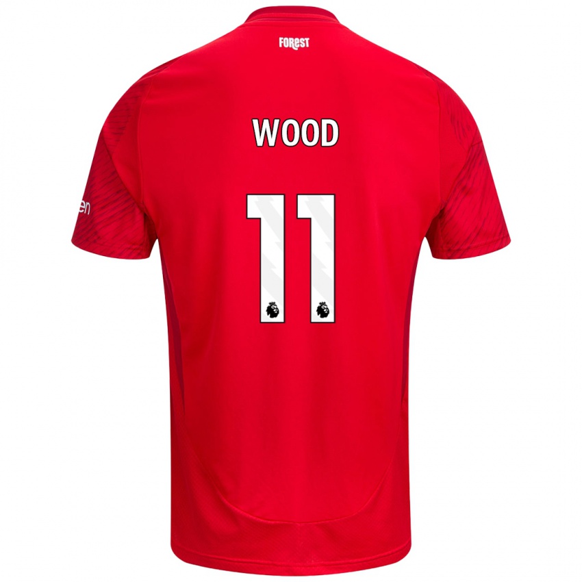 Niño Camiseta Chris Wood #11 Rojo Blanco 1ª Equipación 2024/25 La Camisa Perú