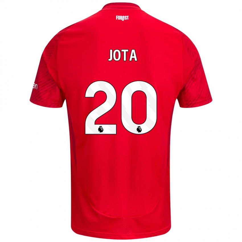 Niño Camiseta Jota Silva #20 Rojo Blanco 1ª Equipación 2024/25 La Camisa Perú