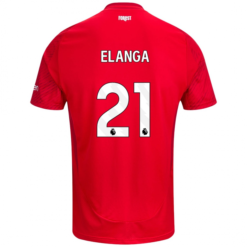 Niño Camiseta Anthony Elanga #21 Rojo Blanco 1ª Equipación 2024/25 La Camisa Perú