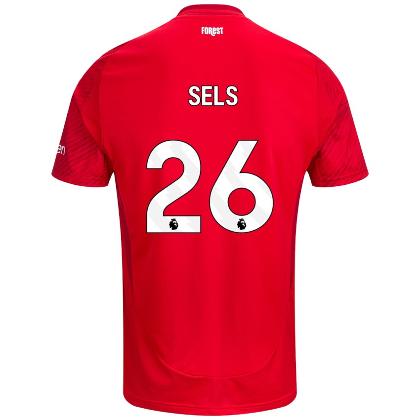 Niño Camiseta Matz Sels #26 Rojo Blanco 1ª Equipación 2024/25 La Camisa Perú