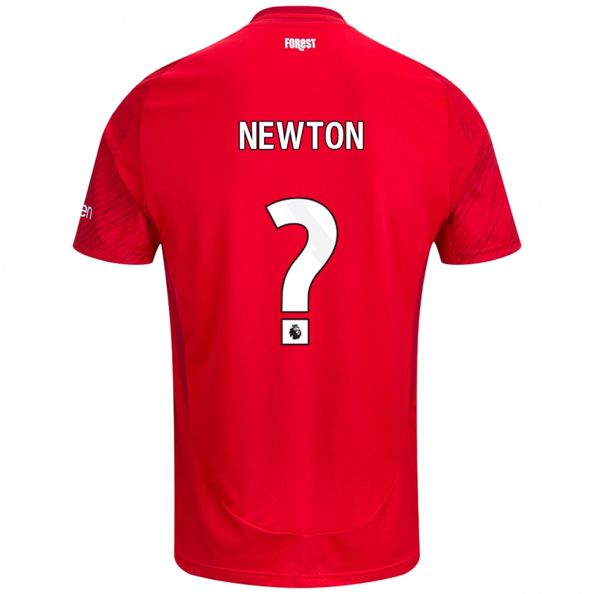 Niño Camiseta Jamie Newton #0 Rojo Blanco 1ª Equipación 2024/25 La Camisa Perú