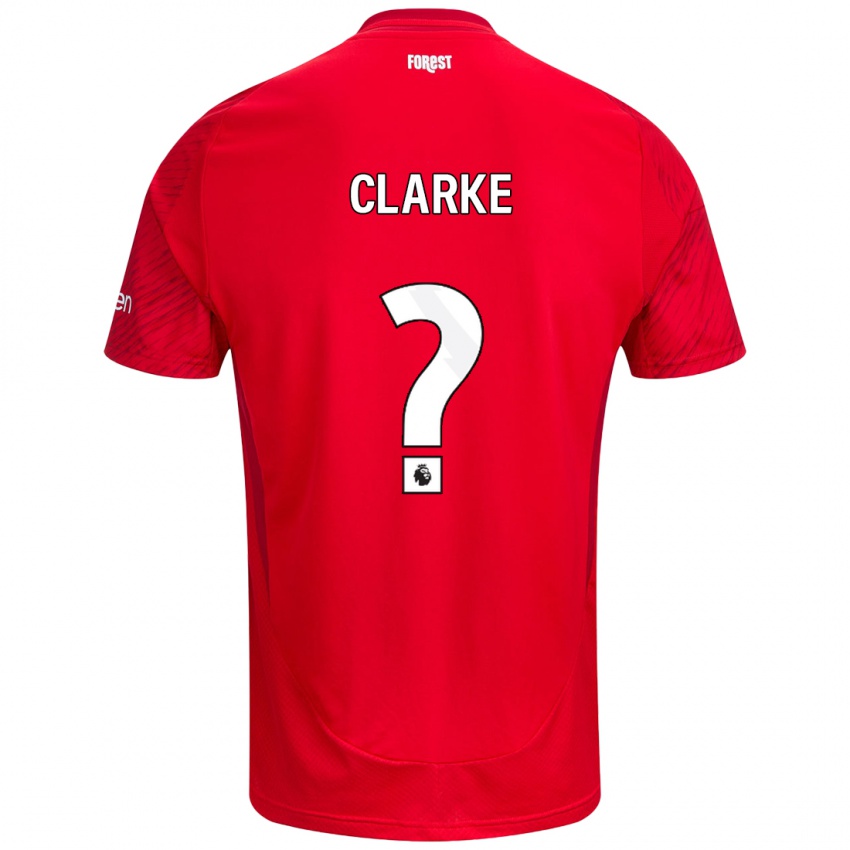 Niño Camiseta Kristian Clarke #0 Rojo Blanco 1ª Equipación 2024/25 La Camisa Perú