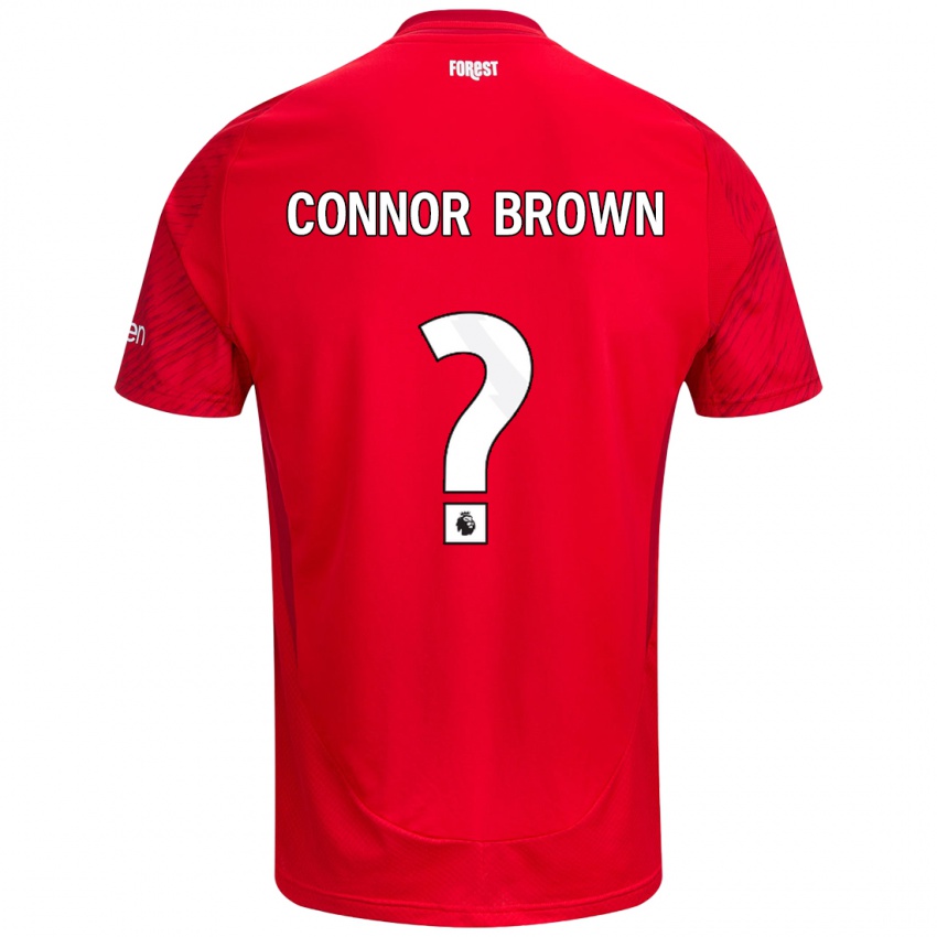 Niño Camiseta Connor Brown #0 Rojo Blanco 1ª Equipación 2024/25 La Camisa Perú